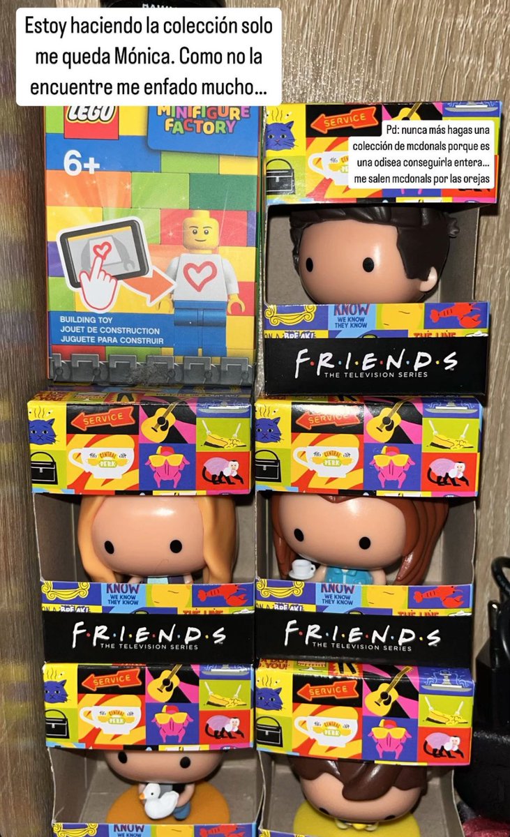 babyAggrm's tweet photo. Me queda solo una Mónica. Soy de Madrid y necesito completar la colección :(((( #FriendBox https://t.co/I73EMZffQK