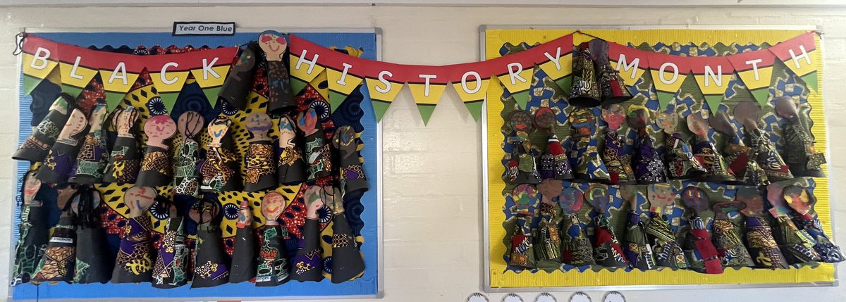 StTeresasHarrow's tweet photo. Year 1 used a variety of African wax print fabrics to create beautiful African dolls! We learned that each cloth carries its own unique meanings and symbols. We also discussed the idea that "God created all people in His image."
#StTs #ArtandDesign #History #RJED 🇬🇭 https://t.co/c94sitiOlU