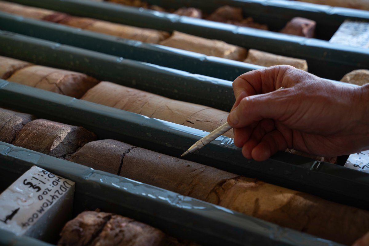 Empiremetalsltd's tweet image. Pictures from the recently completed DC drilling programme at Pitfield that identified new extensive, thick zones of strongly weathered &quot;saprolite&quot; cap.

Samples will be used to inform plans for further DC and RC drilling aimed at defining a maiden MRE in 2025. #EEE #TiO2…