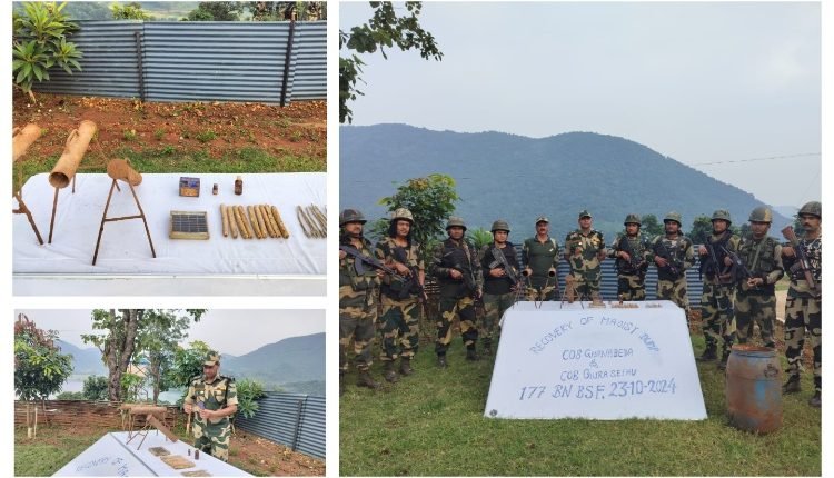 SahilKh83593460's tweet image. Guardian In action !
#BSF soldiers in #Odisha have once again showcased their 24x7 alertness, busted a Maoist dump and recovered explosives dangerous items from the dump site. 

#BSFAlert #MaoistThreatAverted #HeroesInUniform #MaoistsDump #BSFOdisha #TejRan  #NaxalFreeBharat