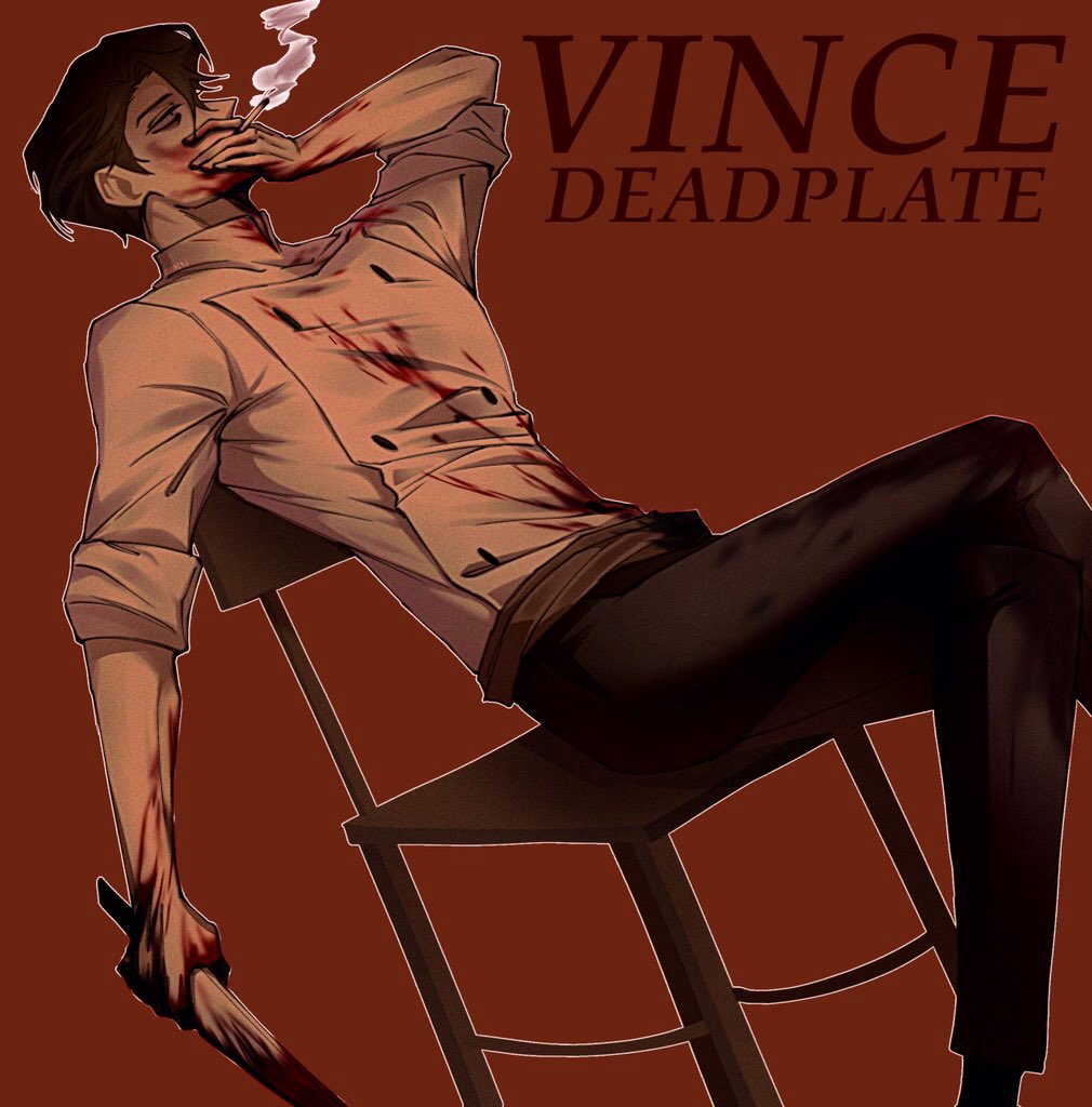 n0t_renn's tweet image. 🔪🩸🚬 #DeadPlate #deadplatefanart