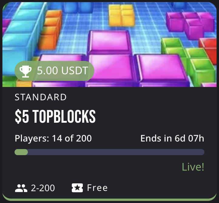 🏆 BlockTris TopBlocks Tournament is LIVE!

💰 $5 Prize Pool - Top 5 Scores Win $1 Each!
🎮 FREE ENTRY
🔁 Unlimited Attempts to achieve your best score!

🕹️ Click to join &amp; play in your browser: okletsplay.com/?tournamentId=…