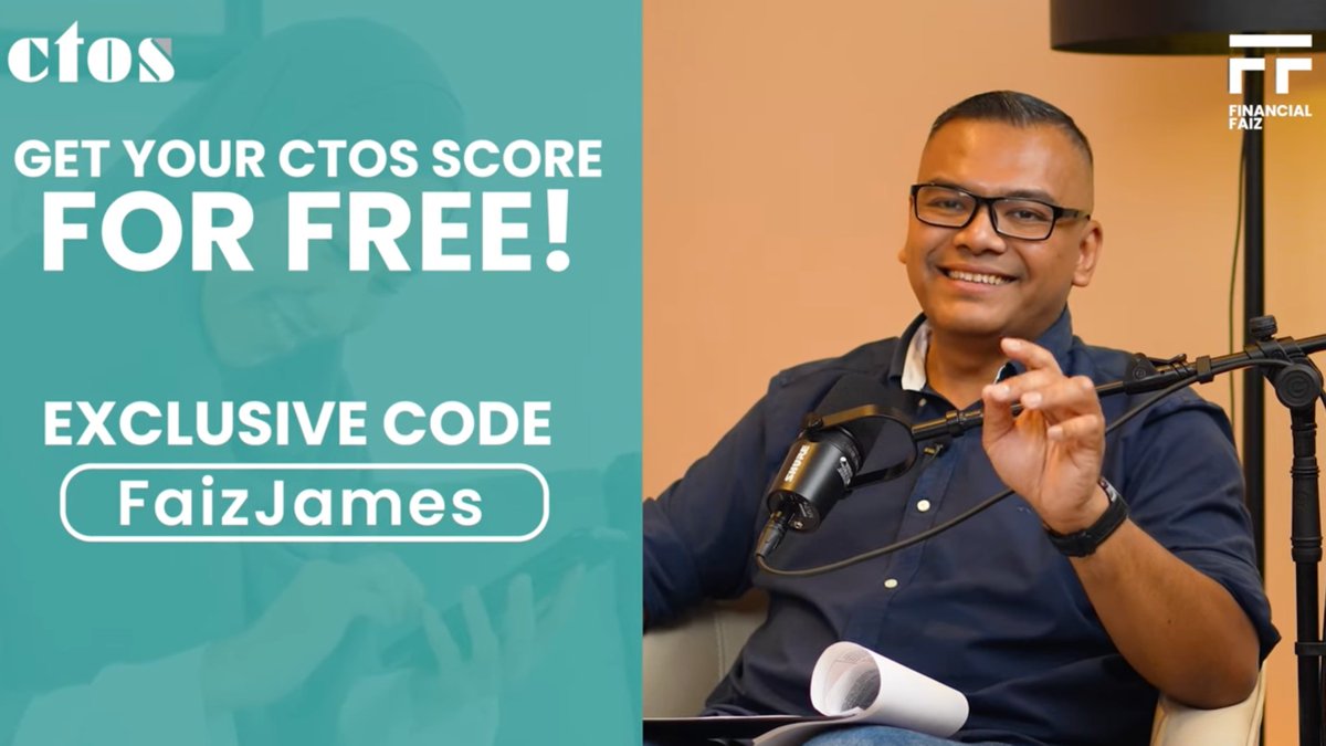 FarisZainurin's tweet photo. Jemput tengok the latest podcast by financialfaiz di Youtube. The good news is korang boleh check your ctos score for free. 

Only for 7 days. RT untuk kebaikan orang lain juga. 

Youtube: https://t.co/IbhXmd4GEn

🧵 Simple steps untuk dapatkan free ctos report ! https://t.co/E08gQQZCUb