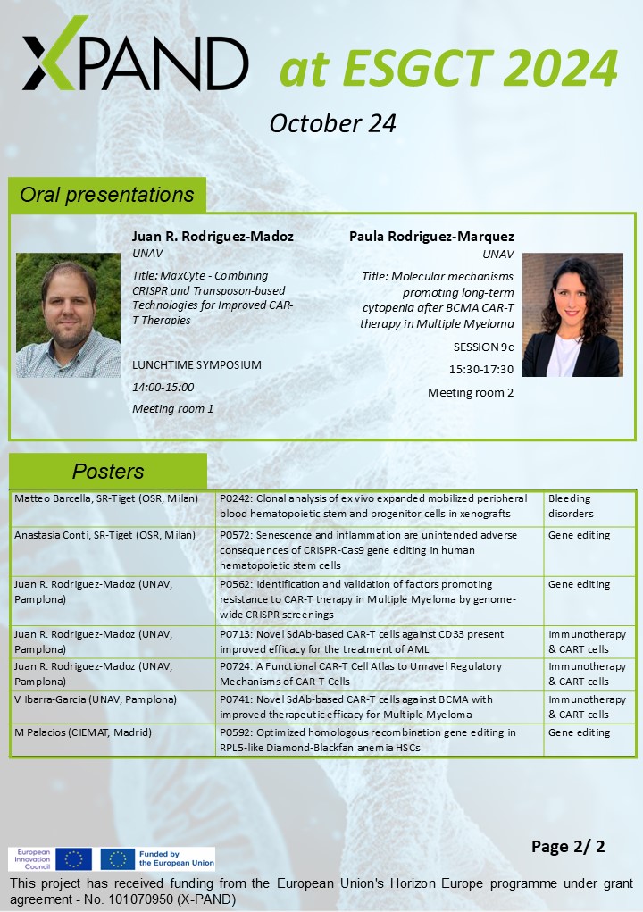 It’s the third day of the <a href="/ESGCT/">ESGCT</a> Annual Meeting and we are pleased to have X-PAND participating. If you are also attending, we invite you to meet us and follow our presentations!
  
👇 For more details check the Meeting Program: esgctcongress.com/programme