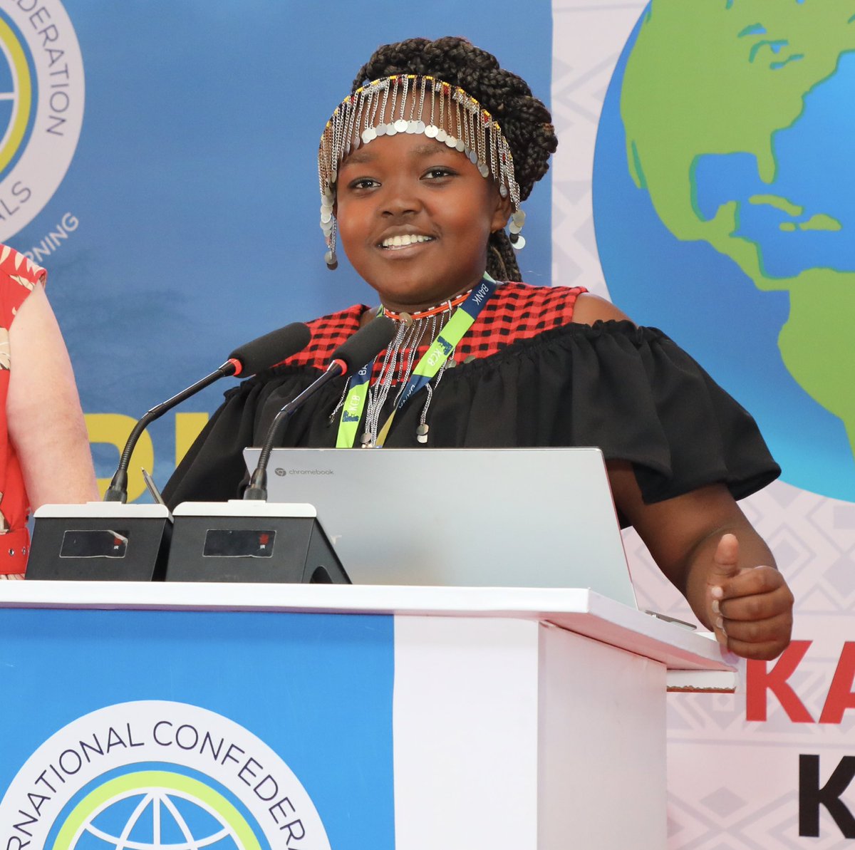 ICPConnect's tweet photo. Throwback to the ICP World Convention. 

Students gave us a powerful message: “It’s time to roll up our sleeves and make a change!”

They highlighted the impact of: 🔹 Wellbeing 🔹 AI 🔹 Social media 🔹 Climate change https://t.co/E6ZOgMsCKT