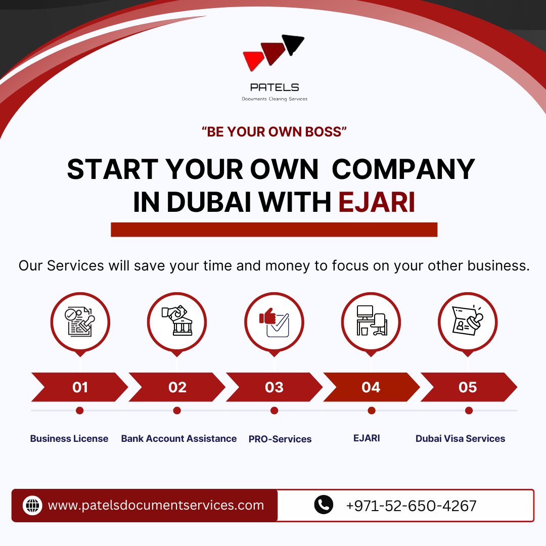 PatelsDcs's tweet image. Unlock your Dubai business dreams with PATELS DCS! 🏢 Obtain your trade license hassle-free and embrace success in the vibrant city of Dubai.

Contact Number &amp;amp; WhatsApp: +971-52-650-4267
