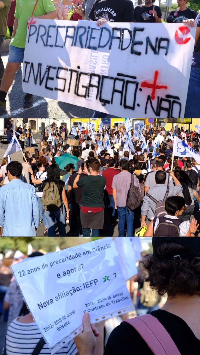 Sometimes we have to stand and fight for our rights! 

Yesterday we marched to end precariousness in the Portuguese scientific system! 

Many of us have been too long in the system between grants and fixed-term contracts without a clear future ahead, and this is utterly unfair!