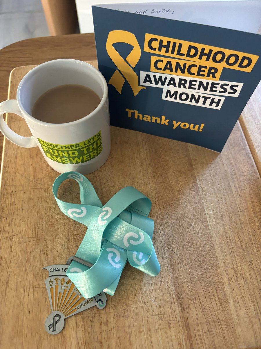 Another classy touch in the post here from @CCLG_UK with a certificate as well, as <a href="/SuziePavitt/">Suzie Pavitt 🎗</a> and <a href="/InsolLawMan/">Mike Pavitt 💙 🎗</a> celebrate a successful step up challenge and our fundraising passes £121,300. 

#childhoodcancerawareness #childhoodcancerawarenessmonth #childhoodcancerresearch