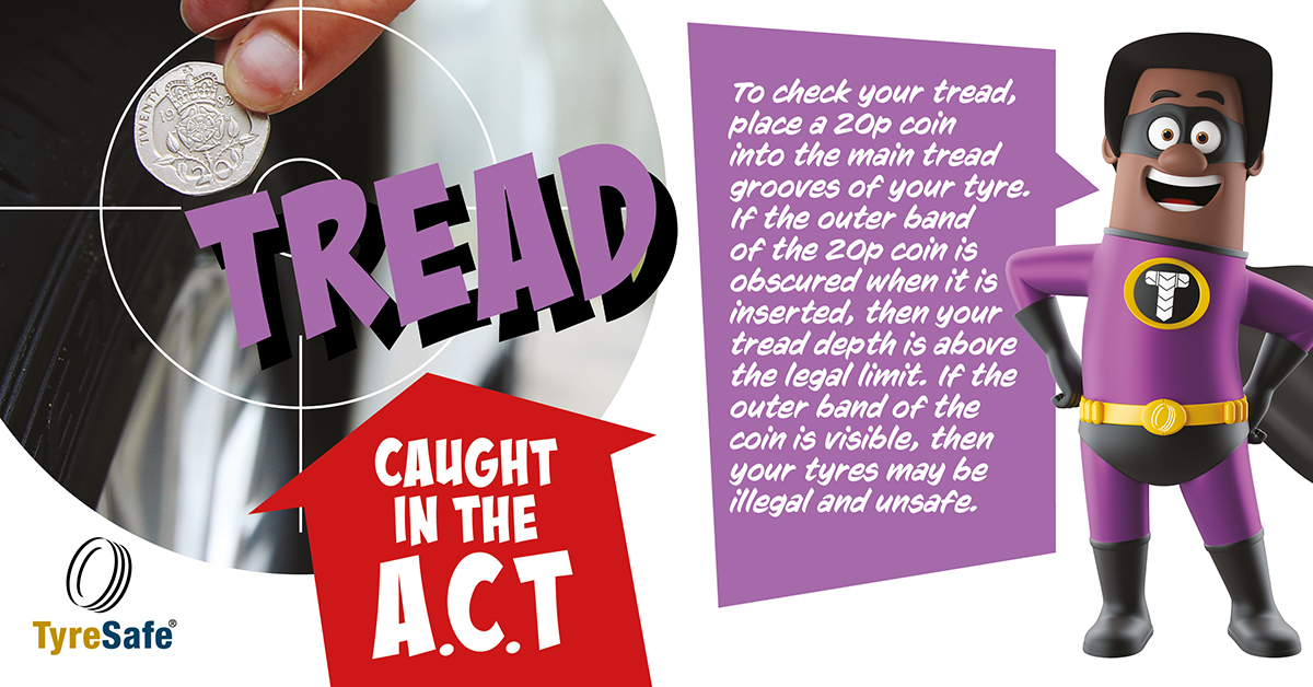 It’s Tyre Safety Month!🛞

We are proud to be supporting <a href="/Tyresafe/">TyreSafe</a>'s ‘Caught in the ACT’ campaign for Tyre Safety Month. 

Checking your tyres are safe before you get in the car can really save lives. 

#TyreSafetyMonth #TyreSafety #ACTnow #SafeDriving #CaughtInTheACT #RoadSafety