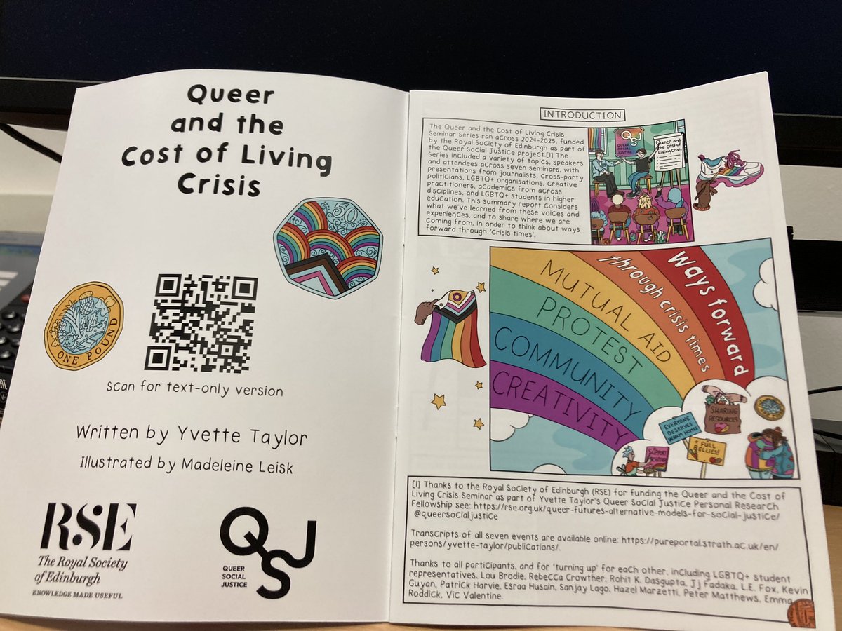 Yvette Taylor (@yvettetaylor0) on Twitter photo Wonderful to receive paper copies of <a href="/RoyalSocEd/">Royal Society of Edinburgh</a> Queer and the Cost of Living Crisis illustrated summary <a href="/madeleineleisk/">Madeleine Leisk</a> Open Access here: pureportal.strath.ac.uk/en/publication… Wonderful to receive paper copies of <a href="/RoyalSocEd/">Royal Society of Edinburgh</a> Queer and the Cost of Living Crisis illustrated summary <a href="/madeleineleisk/">Madeleine Leisk</a> Open Access here: pureportal.strath.ac.uk/en/publication…