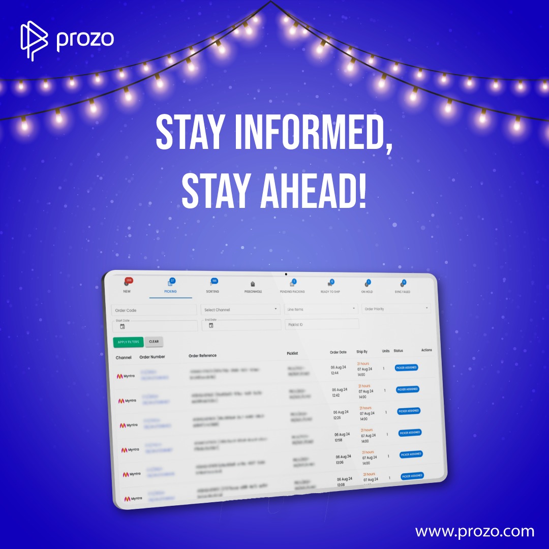 Prozodotcom's tweet image. Stay ahead this festive season!

Get real-time visibility and control over your supply chain with Prozo&apos;s intuitive OMS and Control Tower, which ensures highest levels of accuracy even during peak times.

#Prozo #SupplyChainManagement #RealTimeControl #PeakSeason