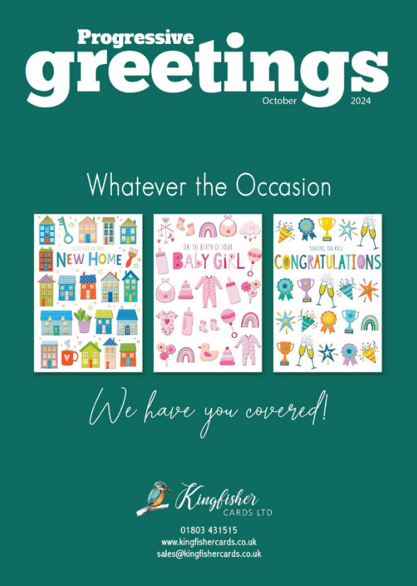 October Progressive Greetings Magazine with #kingfishercards on front cover
link to the whole issue here:
bit.ly/3BY2FpL
#greetingcards #giftwrap #stationery #calendars
#birthdaycards #occasionscards #Christmascards