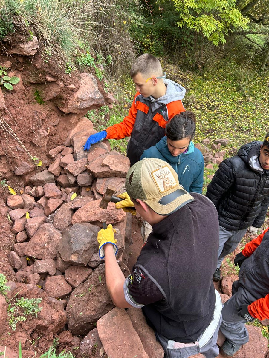 MuseudeCamins's tweet photo. 🌲Dijous i divendres passat vam gaudir de la visita dels estudiants del CFGM en Aprofitament i conservació del medi natural de l'Institut del Pont de Suert! 

Van poder fer una passejada interpretativa pel camins de l'entorn i pràctica en pedra seca. Moltes gràcies! https://t.co/MDQTMMojax