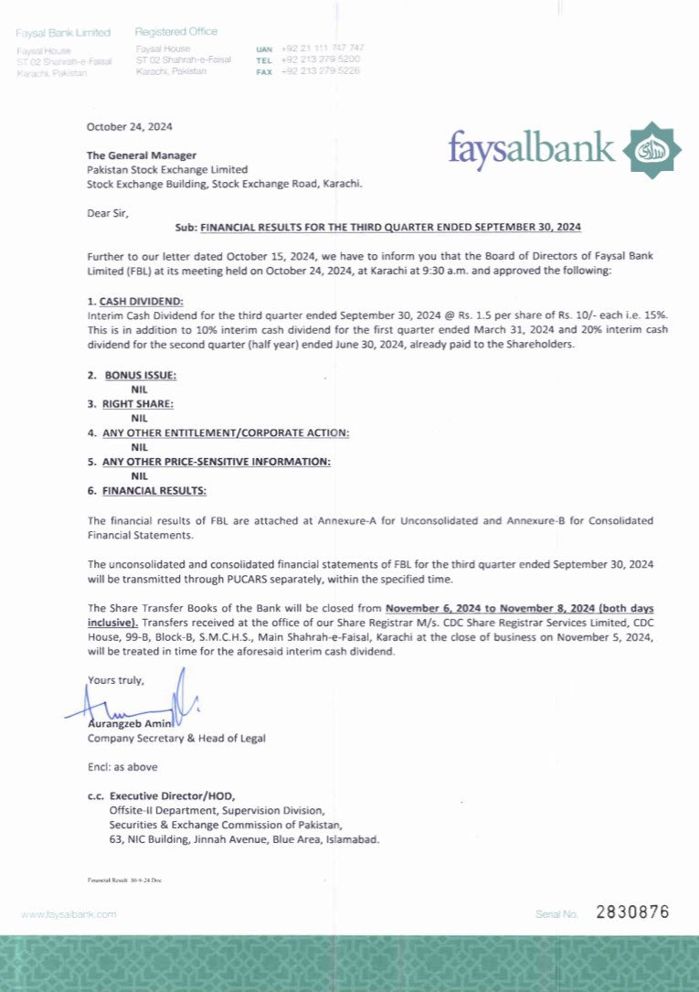 StockCompounder's tweet image. #FABL announced dividend of Rs. 1.5 for Q3 2024.