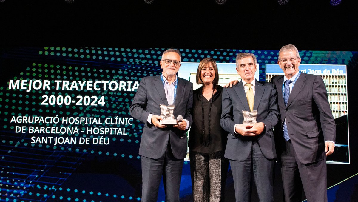 Hospital Sant Joan de Déu Barcelona CAT (@sjdbarcelona_ca) on Twitter photo 🏆 Molt orgullosos dels dos premis #TOPVALUE que hem rebut aquesta setmana per part de @iqvia_spain, especialment per la distinció a la millor trajectòria durant aquests 2️⃣5️⃣ anys per l'agrupació <a href="/hospitalclinic/">Hospital Clínic</a> - @sjdbarcelona_ca 🏆 Molt orgullosos dels dos premis #TOPVALUE que hem rebut aquesta setmana per part de @iqvia_spain, especialment per la distinció a la millor trajectòria durant aquests 2️⃣5️⃣ anys per l'agrupació <a href="/hospitalclinic/">Hospital Clínic</a> - @sjdbarcelona_ca