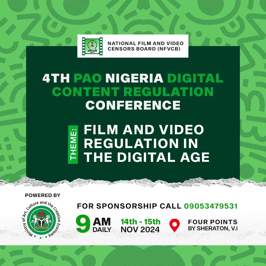 nfvcbng's tweet photo. Join us! November 14th and 15th 2024
#DigitalContentConference
#NFVCB
#FilmVideoRegulation https://t.co/w3kLyckV1d