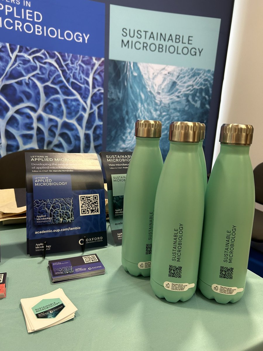 Come and visit the <a href="/AMIposts/">Applied Microbiology International</a> journal team at #IUMS2024 to get your Sustainable Microbiology water bottle! Just retweet this post and follow <a href="/AMI_SMIJournal/">AMI_SMI</a>, then stop by booth 10😊