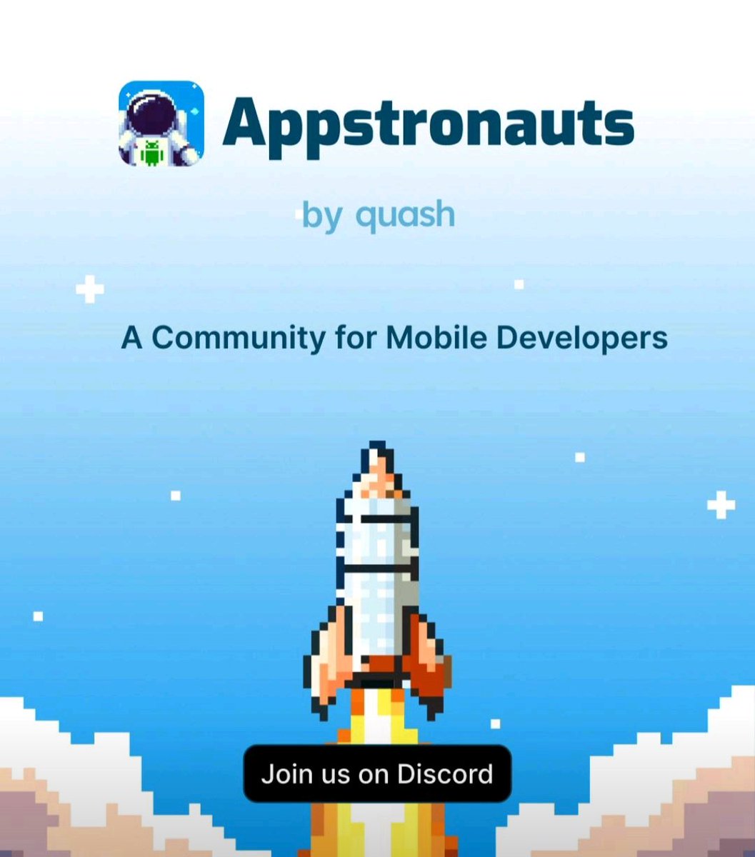 Mahakkaur10's tweet image. Hello devs, I am on the lookout for volunteers for a mobile dev community APPSTRONAUTS. 
Dm me if you are interested.
Preferred: to have prior knowledge of basic mobile dev tools, kotlin/flutter.
#CommunityBuilding #androidcommunity #flutterdev