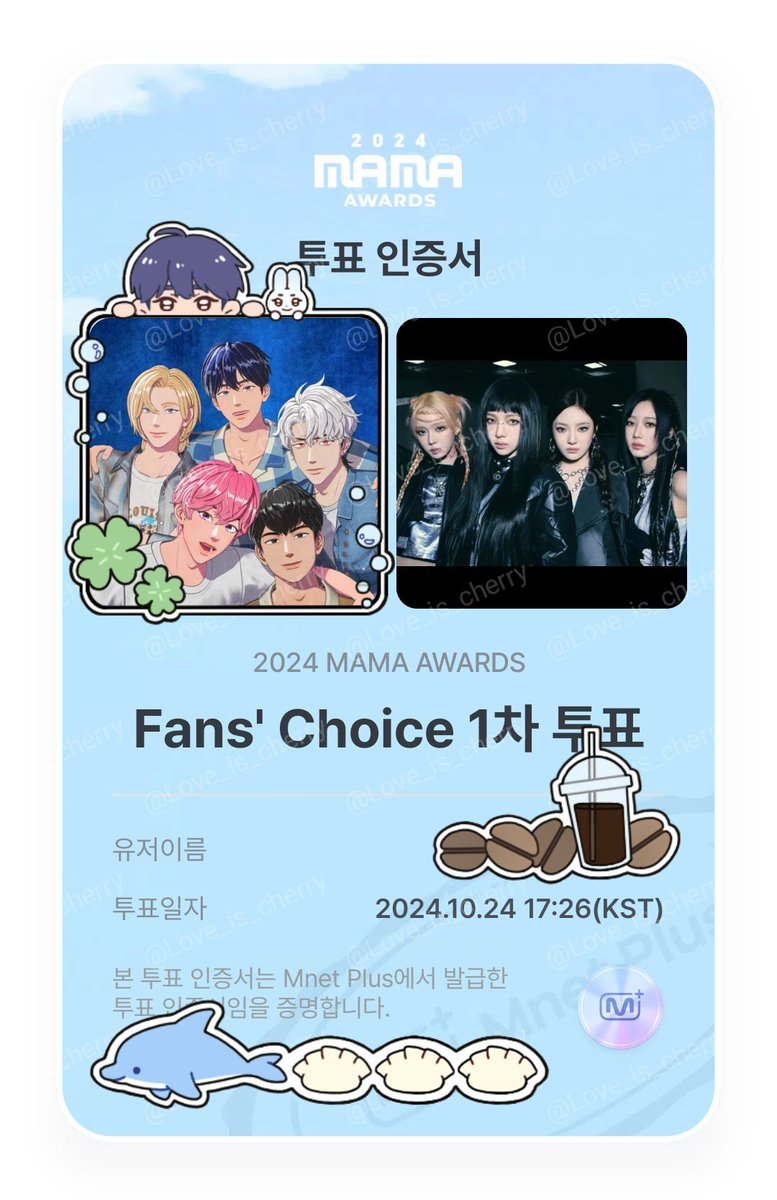 #2024MAMAVOTE
#PLAVE
#마이랑_플리랑

🔗mnetplus.onelink.me/TRa8/7d9f8v8c