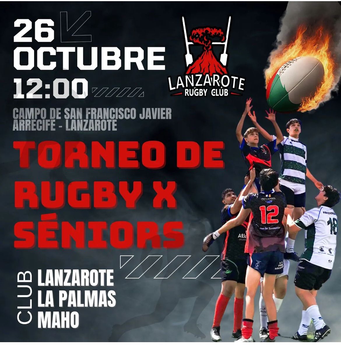 Este sábado 26 octubre en el campo de San Francisco Javier en Arrecife a las 12. 

<a href="/ferugby/">España Rugby</a> <a href="/buzzfmtweets/">BuzzFm Canary Islands</a> <a href="/gazette_live/">Gazette Live</a> <a href="/NdeLanzarote/">noticiasdelanzarote</a> <a href="/Rugby_noticias/">Rugbynoticias.com</a> <a href="/CRLPLasPalmas/">Club de Rugby Las Palmas</a>