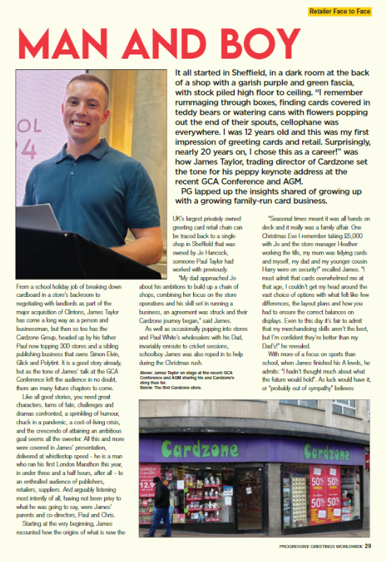 Retailer feature on <a href="/Cardzoneltd/">Cardzone</a> 
link to whole article:
bit.ly/3BVU4nj
#greetingcardretailer #greetingcards #giftwrap