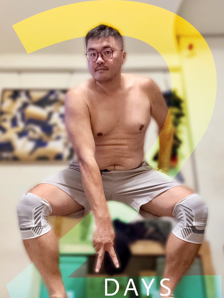 天氣感覺很不好，颱風賣來亂啦🥹
.
還剩2天，希望當天不要有大雨就好！

#深蹲 #颱風不要鬧