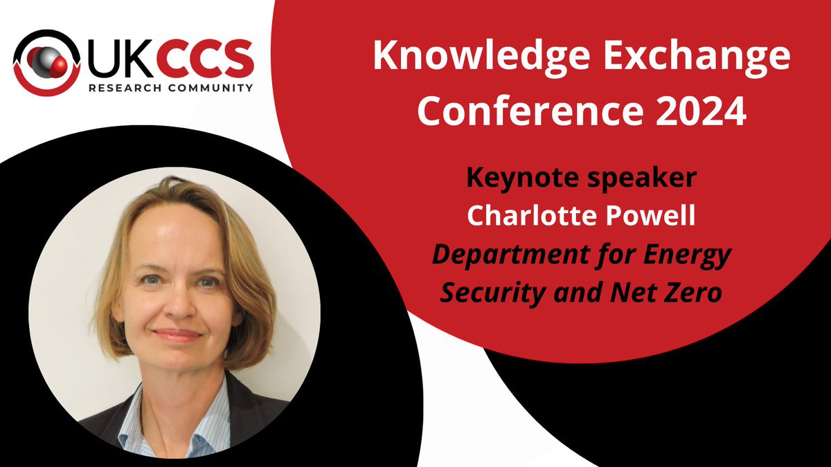 Thrilled to announce that the opening keynote speaker at our Knowledge Exchange Conference will be Charlotte Powell from the Department for Energy Security and Net Zero!

Registrations close on Tuesday (29th) - more info and book here: ukccsrc.ac.uk/knowledge-exch…