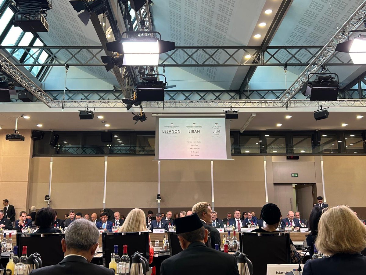 In today's international conference for Lebanon in Paris, I will speak for the displaced families I met in Lebanon &amp; Syria last week. More funding is needed to scale up our assistance. Humanitarian access &amp; supply routes must be ensured. Diplomatic efforts urgent to end this war.