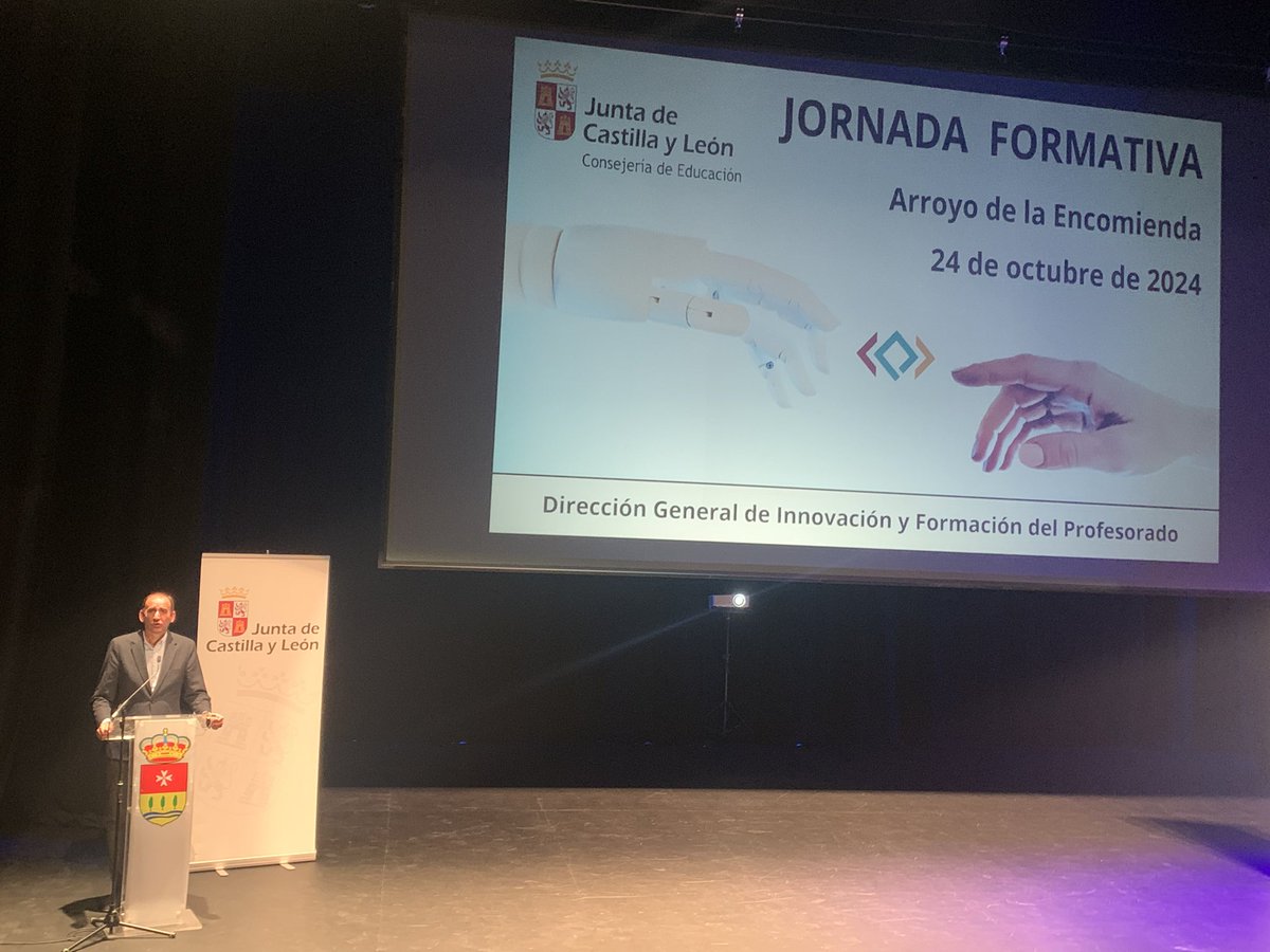 crfptic's tweet photo. Hoy @crfptic asiste a la  “Jornada Formativa” DIGITALIZACIÓN 2024
Inauguración D. Luis Domingo González Núñez - Director General de Innovación Educativa #TICYL #FORMACIONCYL #compdigedu_cyl @educacyl https://t.co/TXHhviHi4G