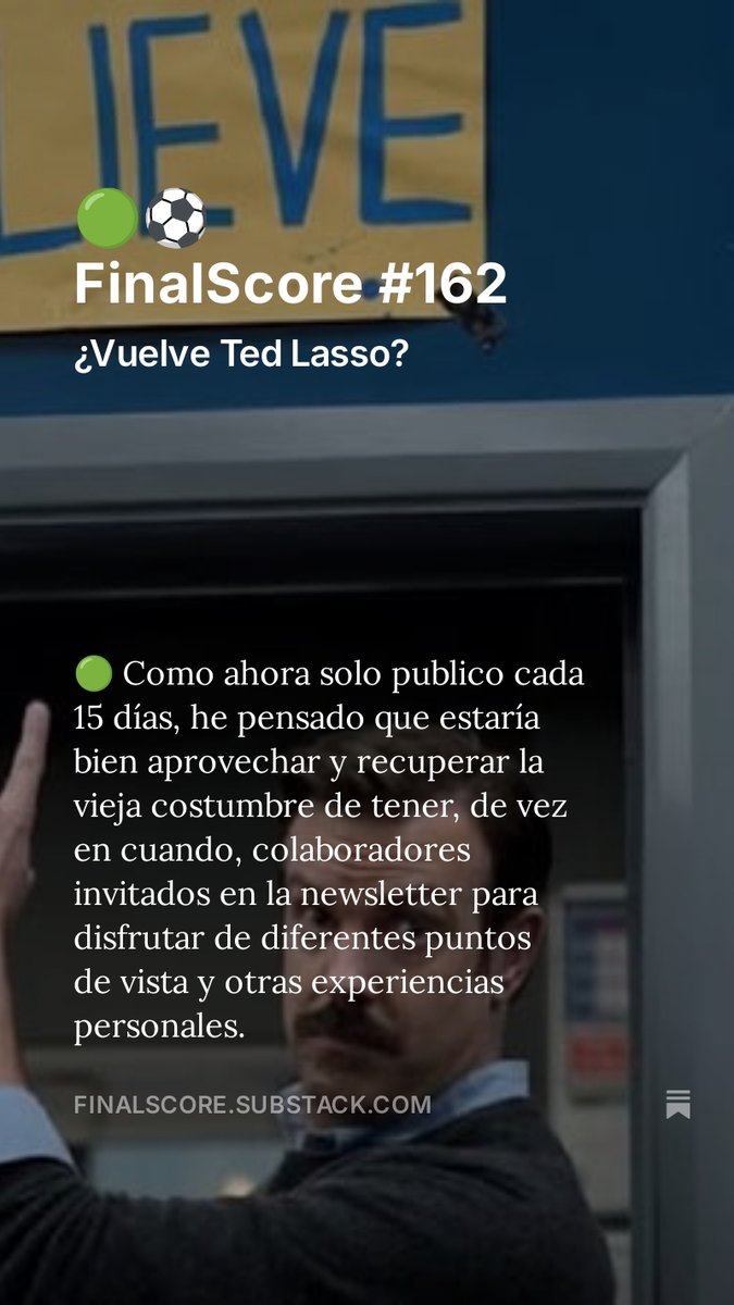 Miguel Ángel Hernández (@miguelangelh) on Twitter photo Ya está disponible FinalScore #162, mi #newsletter sobre negocio, tendencias e innovación en el deporte
👉 finalscore.substack.com/p/finalscore-1… Ya está disponible FinalScore #162, mi #newsletter sobre negocio, tendencias e innovación en el deporte
👉 finalscore.substack.com/p/finalscore-1…