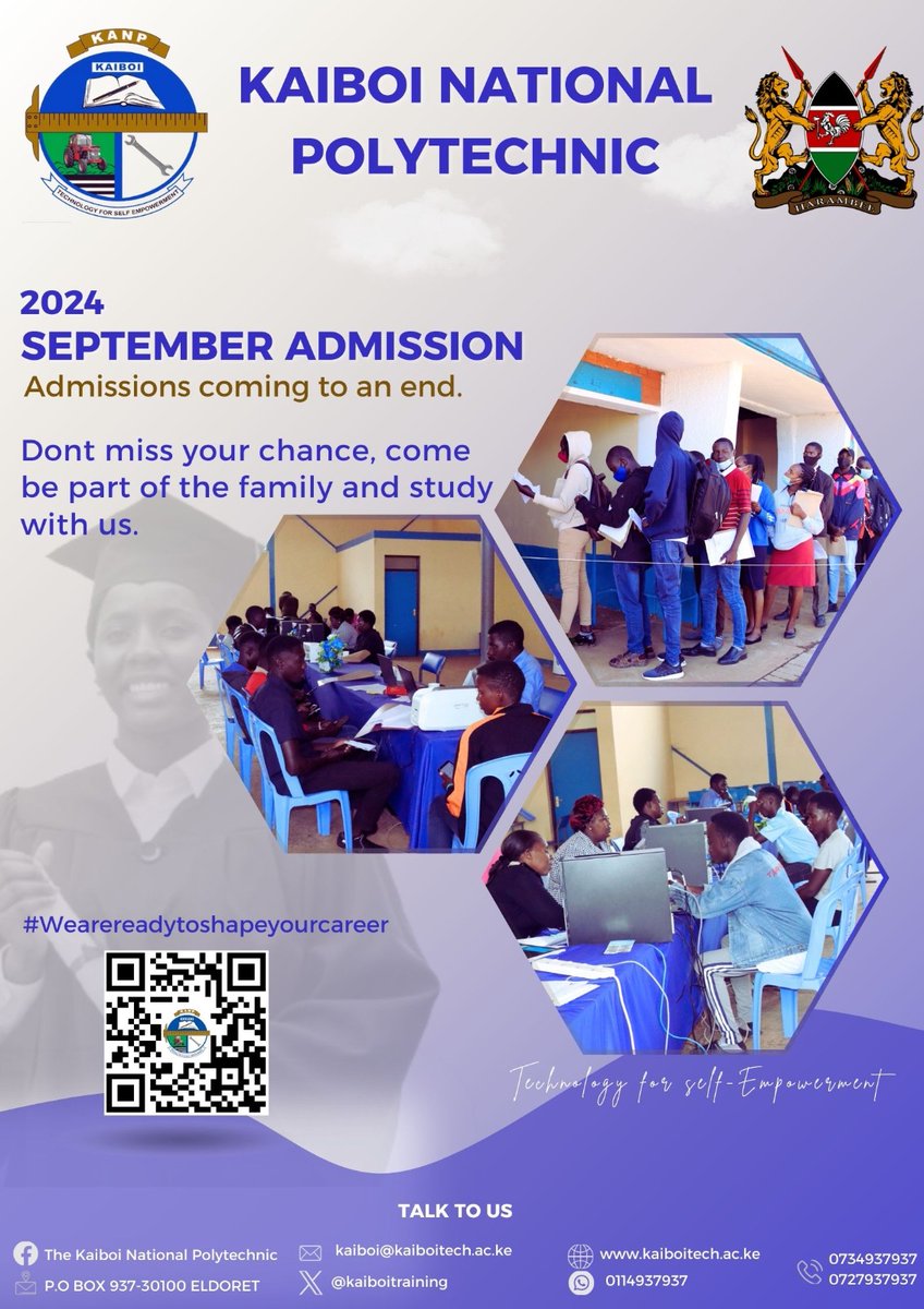 KaiboiTraining's tweet image. This is coming to a close.
Do tell your friends to to tell their friends and don&apos;t miss this chance!
#AdmissionsOpen #SeptemberIntake2024