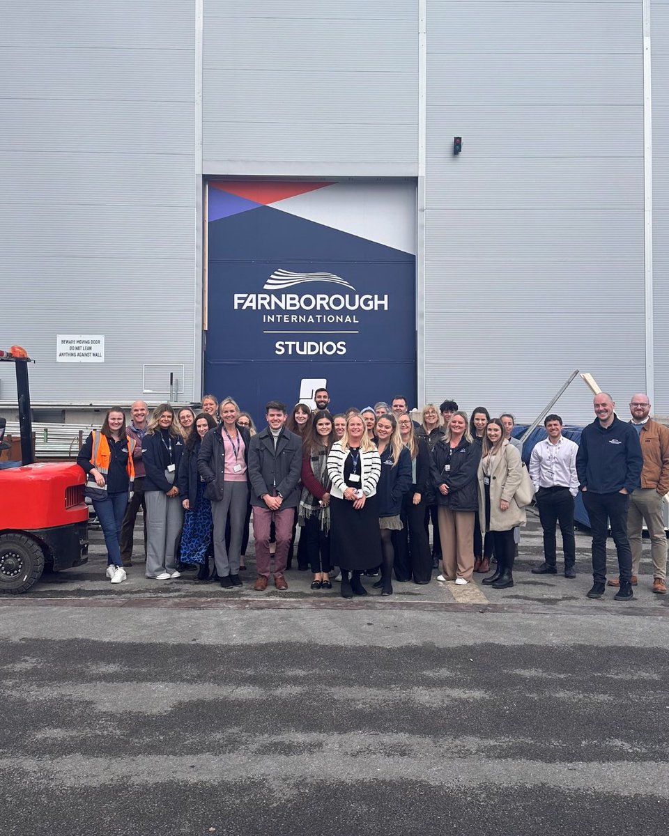 We welcomed some of the <a href="/Farnborough_Int/">Farnborough International</a> &amp; <a href="/ADSgroupUK/">ADS Group</a> team for a behind-the-scenes tour of our stages this week to get a sneak peek of the set builds in progress. 🎬🛠️👀
 
It’s fantastic to see our studios site buzzing with multiple unit bases &amp; production in Stages 1 &amp; 2.