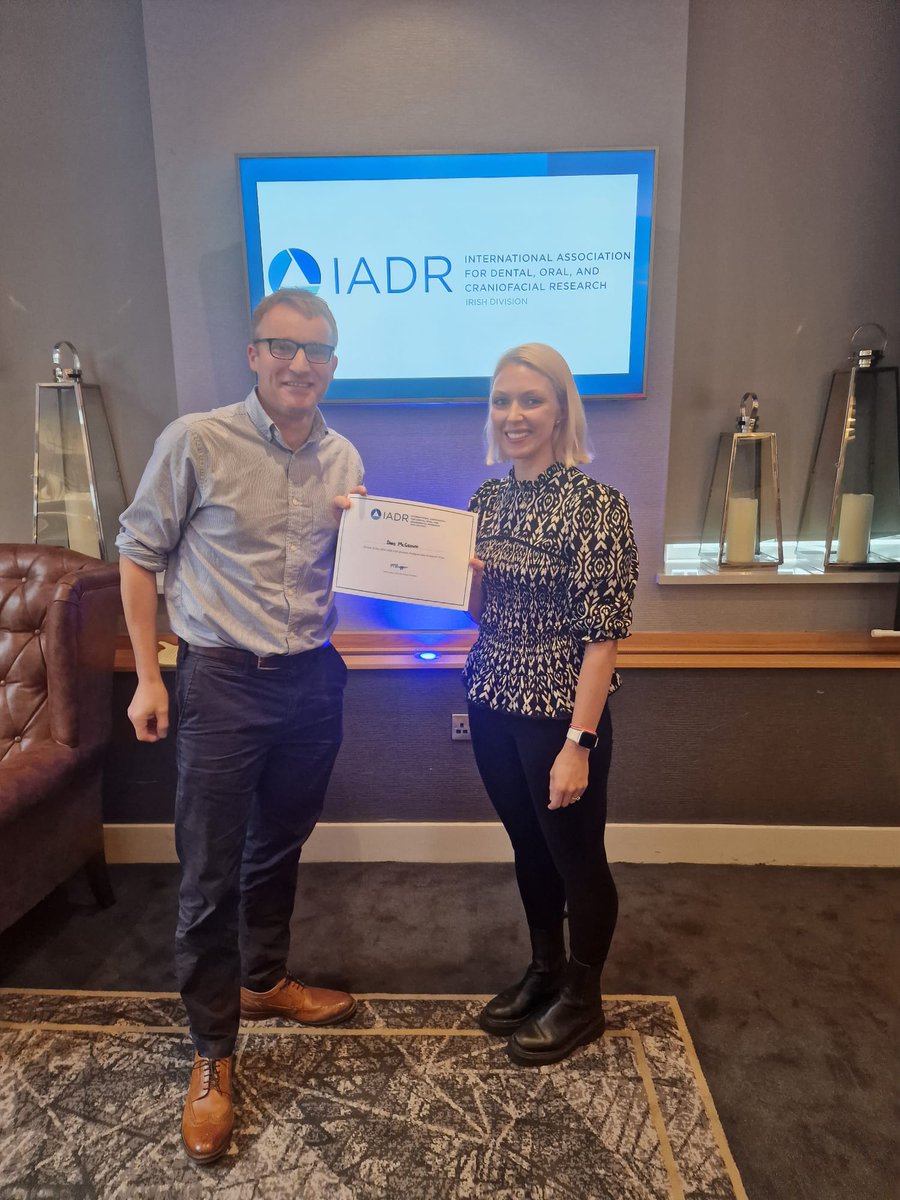 IADR Irish Division (@iadrirish) on Twitter photo Congratulations to Dani McGeown for winning the Irish Division Postgraduate Research Prize competition for 2024! <a href="/IADR/">IADR</a> <a href="/UCCMedHealth/">UCC Medicine & Health</a> <a href="/uccoralsurgery/">UCC Oral Surgery</a> <a href="/harding_mairead/">Mairead Harding</a> Congratulations to Dani McGeown for winning the Irish Division Postgraduate Research Prize competition for 2024! <a href="/IADR/">IADR</a> <a href="/UCCMedHealth/">UCC Medicine & Health</a> <a href="/uccoralsurgery/">UCC Oral Surgery</a> <a href="/harding_mairead/">Mairead Harding</a>