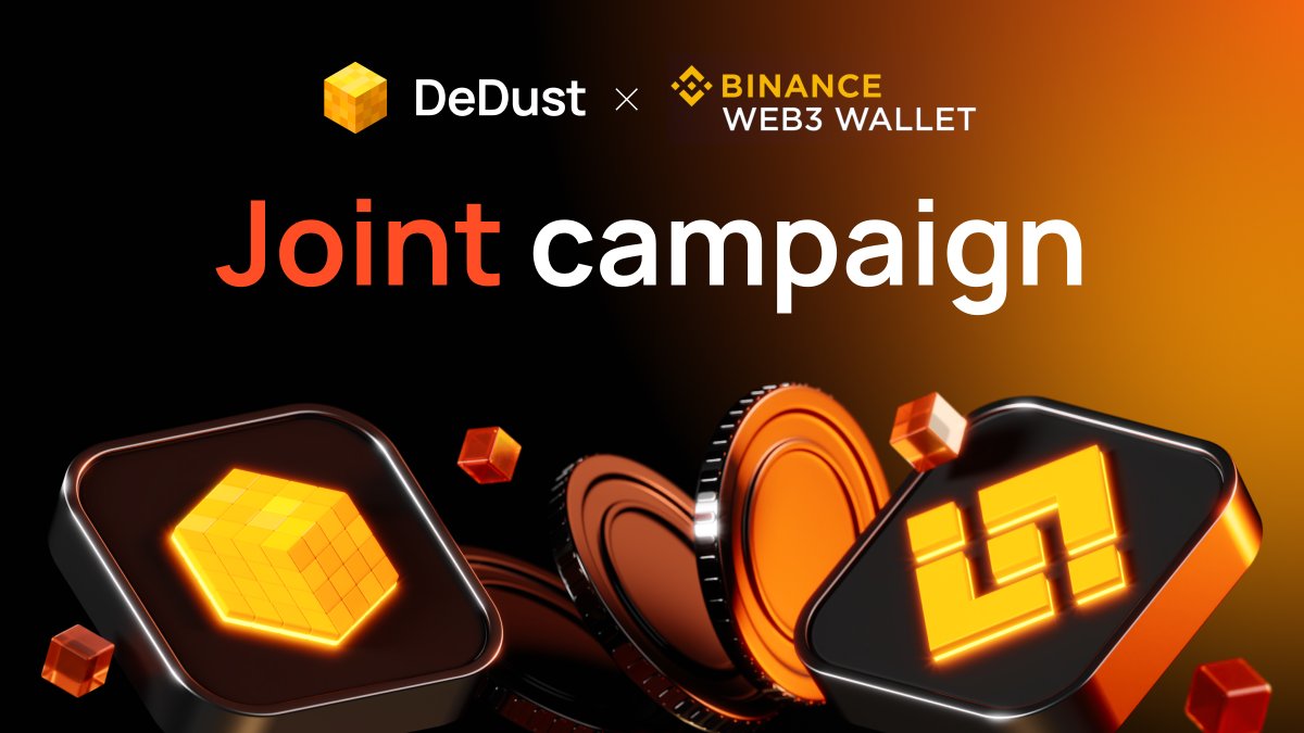 DeDust.io (@dedust_io) on Twitter photo ๐ Exciting news: connect your Binance Web3 Wallet to DeDust.io, trade at least $5 in $DUST/$TON and share a $50,000 $DUST reward pool!
Campaign page: binance.com/en/events/ton-โฆ
Please refer to the tutorial for details: help.dedust.io/dedust/welcomeโฆ
<a href="/Web3WithBinance/">Web3WithBinance</a> ๐ Exciting news: connect your Binance Web3 Wallet to DeDust.io, trade at least $5 in $DUST/$TON and share a $50,000 $DUST reward pool!
Campaign page: binance.com/en/events/ton-โฆ
Please refer to the tutorial for details: help.dedust.io/dedust/welcomeโฆ
<a href="/Web3WithBinance/">Web3WithBinance</a>