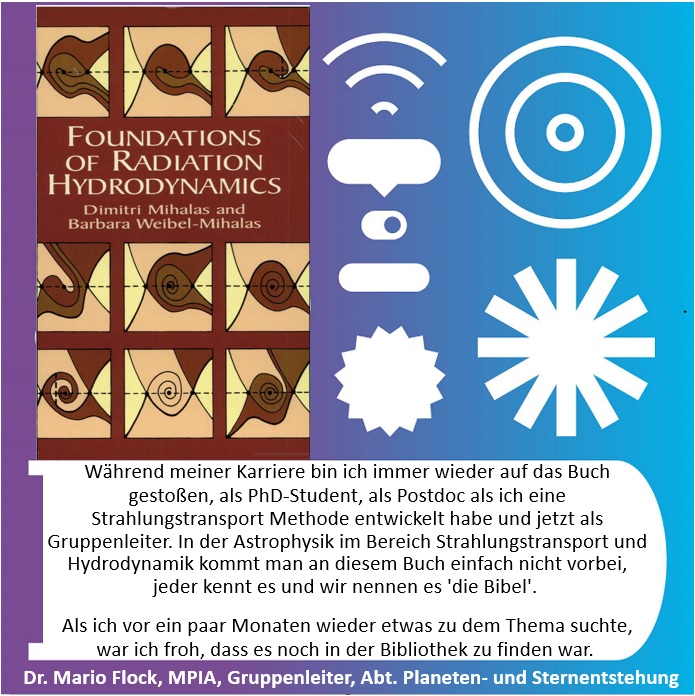 Wir feiern heute den #TagDerBibliotheken🎉und freuen uns sehr, das MitarbeiterInnen aus ganz verschiedenen Bereichen des <a href="/mpi_astro/">Max-Planck-Institut für Astronomie</a> ihre Lieblingsbücher <a href="/mpi_astro_bib/">MPIA Library | Bibliothek 💫</a> vorstellen, die für ihre Arbeit besonders wichtig oder interessant sind #meandmylibrary <a href="/maxplanckpress/">Max Planck Society</a> 📖✨🪐