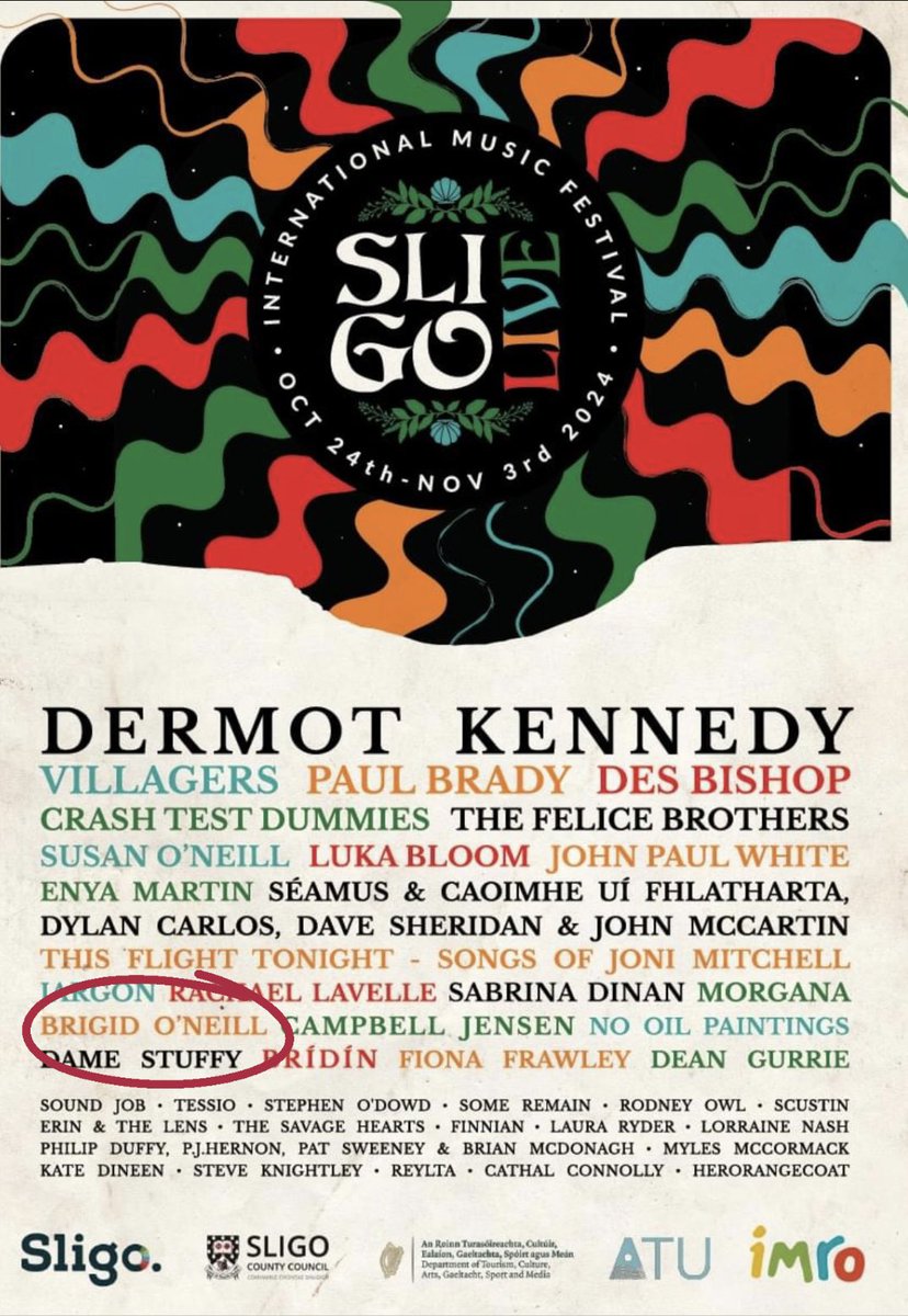 Brigid (@brigidoneill63) on Twitter photo Looking forward to being part of an incredible line-up
at <a href="/SligoLive/">Sligo Live</a> Festival this weekend opening again for Mr <a href="/paulbradysongs/">Paul Brady</a>!! Tonight it's <a href="/glorennis/">glor ennis</a>! Looking forward to being part of an incredible line-up
at <a href="/SligoLive/">Sligo Live</a> Festival this weekend opening again for Mr <a href="/paulbradysongs/">Paul Brady</a>!! Tonight it's <a href="/glorennis/">glor ennis</a>!