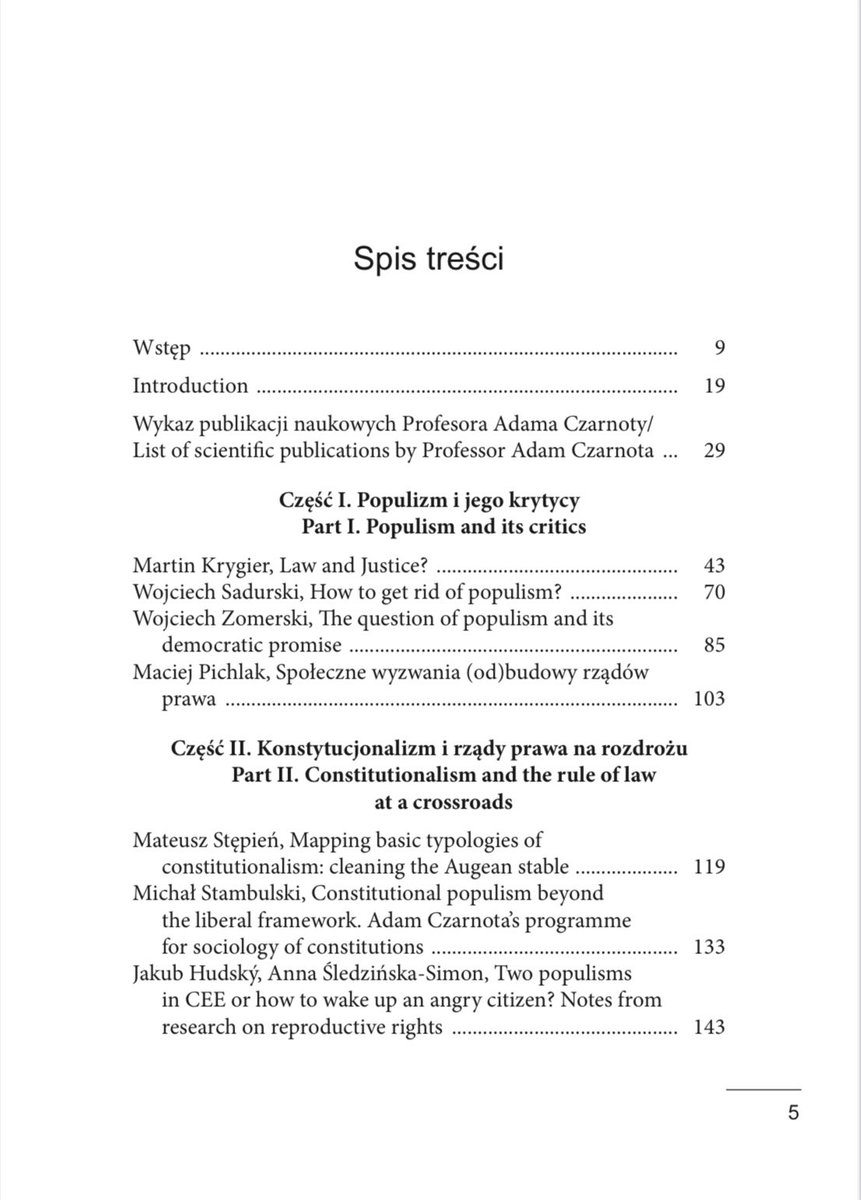 Happy to announce that Adam Czarnota’s Festschrift will be out by the end of October. It’s not typical Festschrift, but a collection of pieces from his colleagues in 🇬🇧 and 🇵🇱, engaging in thoughtful debate with his work.

Content: scholar.com.pl/pl/index.php?c…