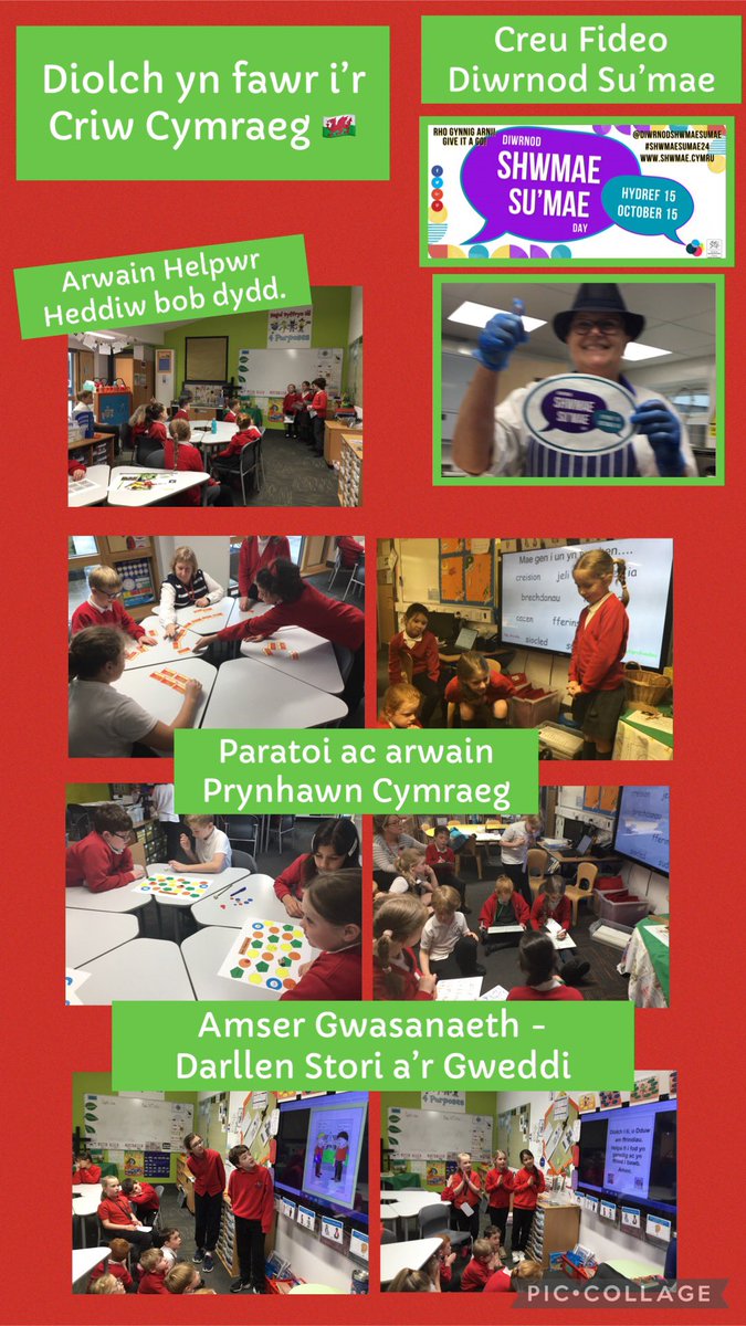 The Criw Cymraeg have had a busy first half term! Thank you for leading and organising lots of Welsh activities for us all to enjoy! Diolch yn fawr! #pupilvoice #shwmaesumae24 #criwcymraeg