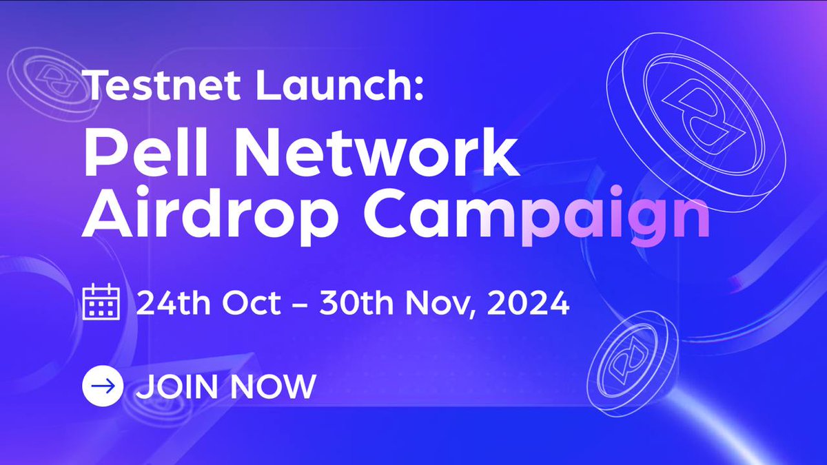 Pell Network | BTC Restaking (@pell_network) on Twitter photo Testnet Launch: Pell Network Airdrop Campaign
We’re excited to announce the launch of the Pell Network Testnet Airdrop Campaign, powered by <a href="/GalxeQuest/">Galxe Quest</a>! 🌐
Participate in the Pell Network testnet to earn Galxe Loyal Points as quest rewards.
The top users on the leaderboard Testnet Launch: Pell Network Airdrop Campaign
We’re excited to announce the launch of the Pell Network Testnet Airdrop Campaign, powered by <a href="/GalxeQuest/">Galxe Quest</a>! 🌐
Participate in the Pell Network testnet to earn Galxe Loyal Points as quest rewards.
The top users on the leaderboard