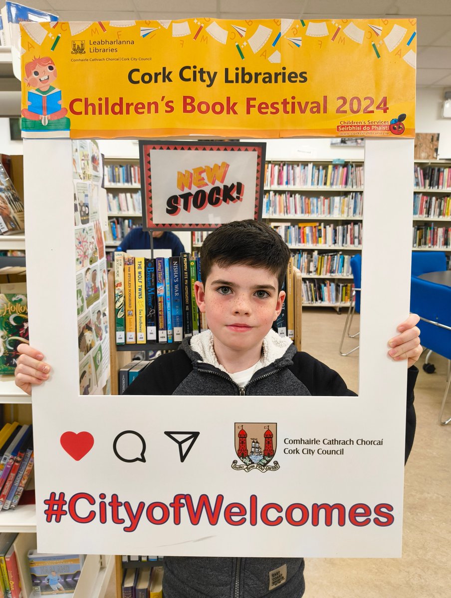 corkcitylibrary's tweet image. Getting into the spirit of Children’s Book Festival at Glanmire Library, we have avid reader Art Bonino.  

Call into branch to pick up a copy of our range of new kid’s books just waiting to be borrowed!

#CorkCityLibraries #GlanmireLibrary