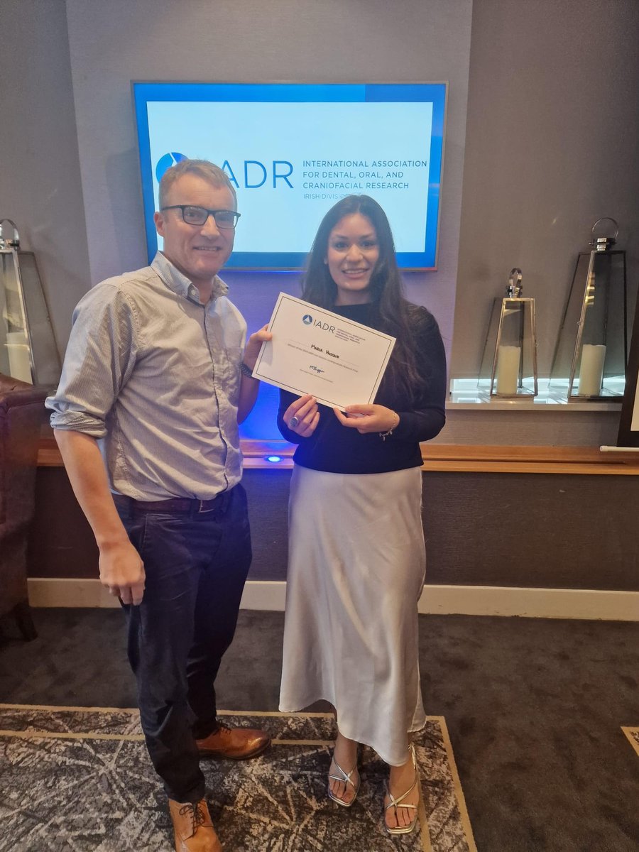 IADR Irish Division (@iadrirish) on Twitter photo Congratulations to Maria Hussain for winning the Irish Division Undergraduate Research Prize 2024! <a href="/QUBelfast/">Queen's University Belfast 🎓</a> <a href="/IkhlasElkarim1/">Ikhlas El karim</a> <a href="/GerryMcKenna_/">Gerry McKenna</a> <a href="/IADR/">IADR</a> Congratulations to Maria Hussain for winning the Irish Division Undergraduate Research Prize 2024! <a href="/QUBelfast/">Queen's University Belfast 🎓</a> <a href="/IkhlasElkarim1/">Ikhlas El karim</a> <a href="/GerryMcKenna_/">Gerry McKenna</a> <a href="/IADR/">IADR</a>