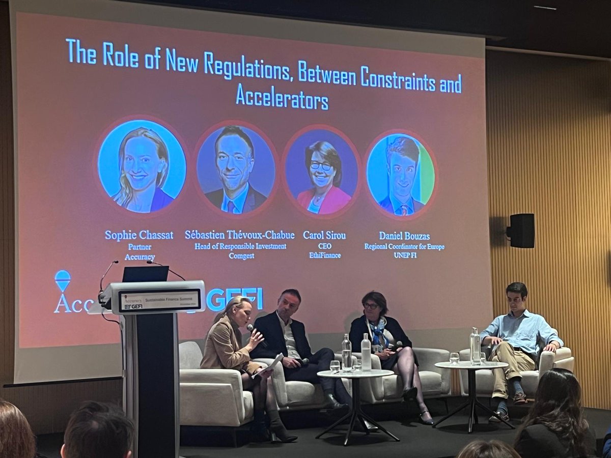 Sophie Chassat, Accuracy, moderated the opening panel of the Summit's regulatory-focused second session. In her opening remarks, Sophie cited the recent statement from the French Prime Minister about his intention to request a moratorium on environmental regulations.