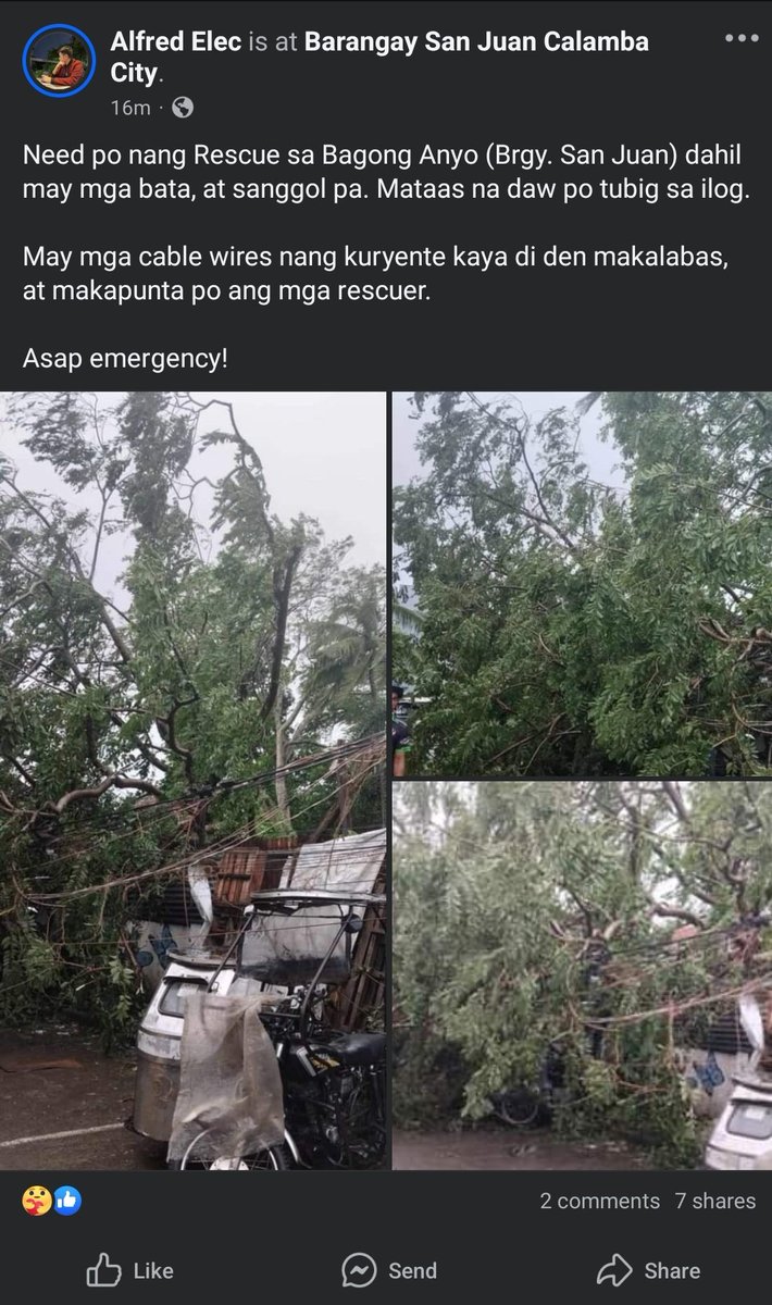 ‼️IN NEED RESCUE‼️

Location: Brgy San Juan, Calamba

#KristinePH #RescuePH