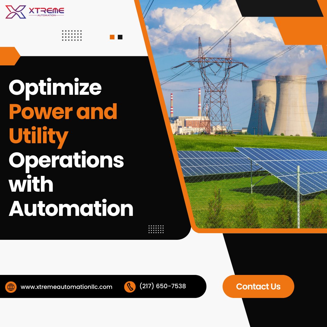 xtremautomation's tweet image. Optimize your power and utility operations with our advanced automation solutions. At Xtreme Automation, we provide tailored services that ensure accuracy and reliability. Learn more about how our systems can benefit your operations.
#PowerOptimization #UtilityAutomation
