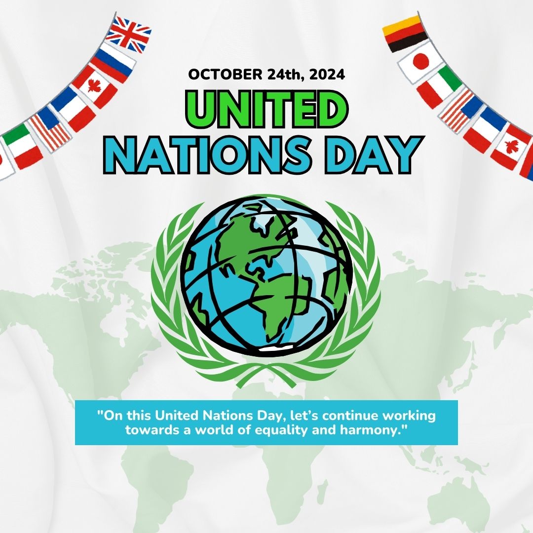 BoxForGoodUSA's tweet photo. On #UnitedNationsDay, let’s celebrate peace, unity, and global friendship. Together, we can commit to making a positive impact and creating a brighter future! 🌍

#UNDay #GlobalUnity #UnityInDiversity https://t.co/0kyZUOq0wt