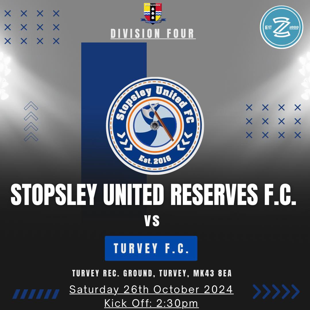 StopsleyUnited's tweet photo. The first team are back at home in league action against @KempstonUnited. The reserves travel to Turvey for a league game. Details of the games ⬇️ https://t.co/9IyiX4QCkr