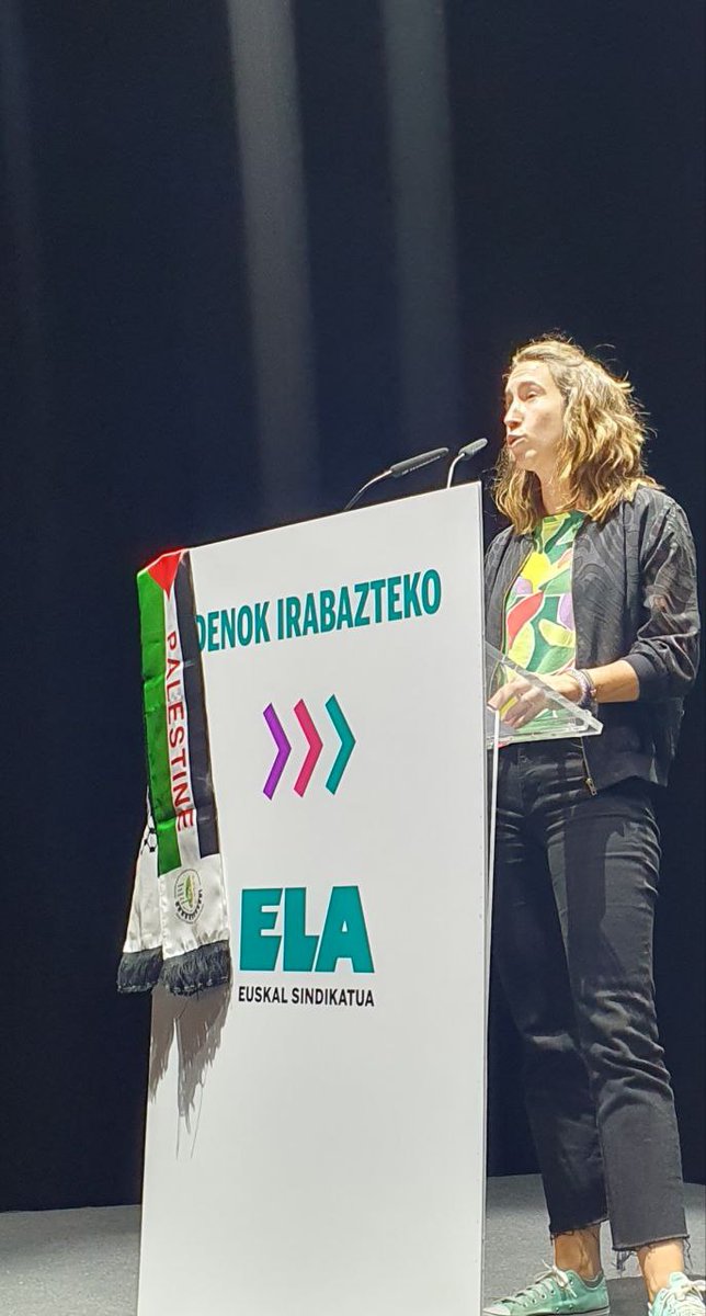 ELASindikatua's tweet image. #DenokIrabazteko #U24LaCasilla

Leire Gallego:  "ELAk bere aldarriak plazaratuko ditu: 

✅ Etxebizitzarako eskubide subjektiboa aitortzea.
✅ Etxegabetzeak geldiaraztea.
✅ Hutsik dauden milaka bizilekuak mobilizatzea.
✅ Parke publikoa handitzea
✅ EAE zein Nafarroa osoa…