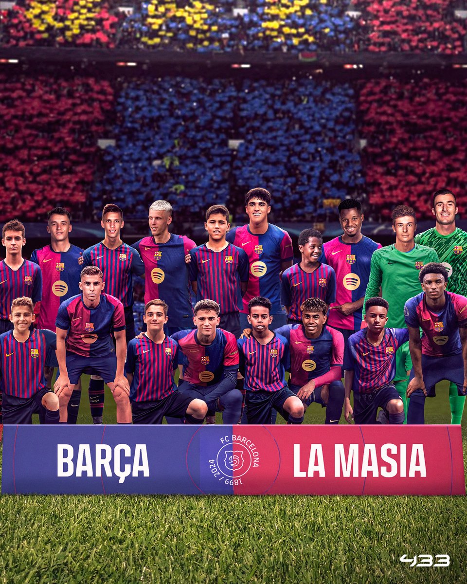 Barça fielded 𝑵𝑰𝑵𝑬 La Masia products v Bayern yesterday 🤯🔵🔴