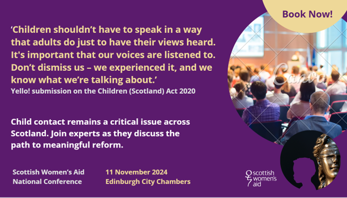 Less than 3 weeks to get your tickets to our in person national conference!
Hear from our experts how we can properly address childrens experiences, risk and human rights
<a href="/davidgmandel/">David Mandel</a> <a href="/SafeandTogether/">Safe & Together Institute</a> <a href="/jenanglaw/">Jen Ang 👋🏾 Bluesky @jena.ng</a> <a href="/justrightscot/">JustRight Scotland 🧡</a> @RuthFriskney <a href="/JDev65/">John Devaney</a> <a href="/RichardWhitecr3/">Richard Whitecross</a> <a href="/tambaillie/">Tam Baillie</a>