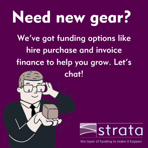 Need new gear but not sure how to pay for it?

Whether it’s equipment, property, or tech, we’ve got ways to help you get what you need without emptying your wallet. From hire purchase to invoice finance, we’ll sort you out. Call Us On: 0115 984 9800 🍻

#BusinessFunding #Strata